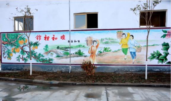鹤峰乡镇文化墙 乡风文明焕发新活力